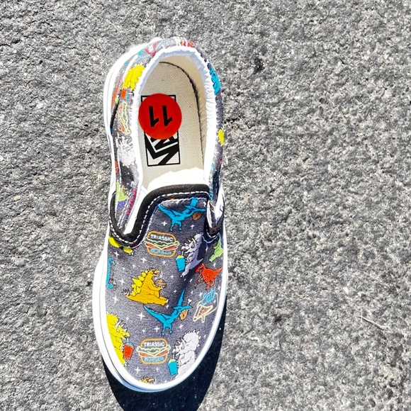 Vans Dinosaur Edition  Kids Size 11 - Picture 2 of 6
